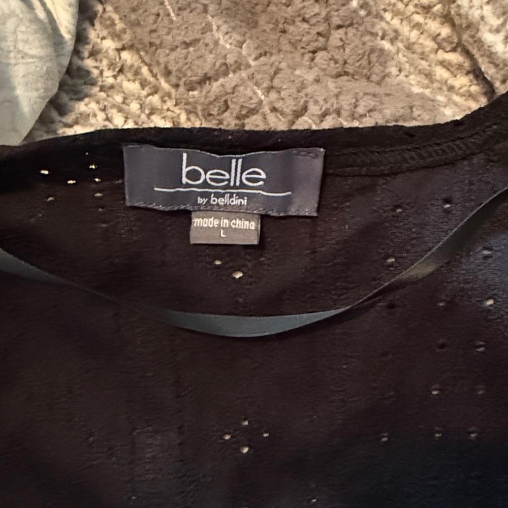 Belle by Belldini Black Open Cardigan - Picture 3 of 3